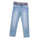 Calça jeans masculina com cinto