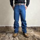 Calça Jeans Masculina Country Bolso Bordado Grossa Algodão