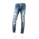 Calça Jeans Masculina Destroyed Estonado Super Skinny Fit Zune Calça Jeans Masculina Destroyed Estonado Super Skinny Fit Zune