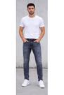 Calça Jeans Masculina Diesel Cinza Clara Slim Fit Casual