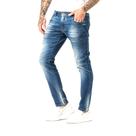 Calça Jeans Masculina Estonada Com Respingos de Tinta Super Skinny Fit Zune Calça Jeans Masculina Estonada Com Respingos de Tinta Super Skinny Fit Zune