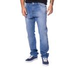 Calça Jeans Masculina Gangster Modelagem Reta Azul Claro