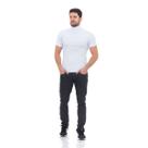 Calça Jeans Masculina Preta Resinada Slim Moda Casual.