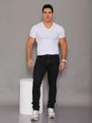 Calça jeans masculina preta tradicional