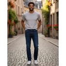 Calça Jeans Masculina Reta Com Elastano Vilejack VMCI0135