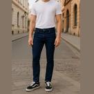 Calça Jeans Masculina Skinny Azul Escuro Hering