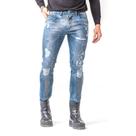 Calça Jeans Masculina Skinny Destroyed Estonada Com Amassado Zune Calça Jeans Masculina Skinny Destroyed Estonada Com Amassado Zune
