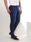 Calça Jeans Masculina Skinny Lavagem Escura com Puídos Calça Jeans Masculina Skinny Lavagem Escura com Puídos