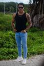 Calça Jeans Masculina Skinny Marmorizado Bolso bordado - Amel Jeans
