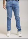 Calça Jeans Masculina Slim Azul com Elastano Tamanho 36 Confortável e Atual