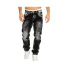 Calça Jeans Masculina Slim Fit Com Cintura Elástica, Calça Jeans Vintage Lavada, Estilo Europeu E Calça Jeans Masculina Slim Fit Com Cintura Elástica, Calça Jeans Vintage Lavada, Estilo Europeu E