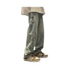Calça Jeans Masculina Solta com Bordado Gótico - Estilo Hip-Hop Y2K Calça Jeans Masculina Solta com Bordado Gótico - Estilo Hip-Hop Y2K