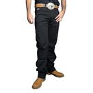 Calça Jeans Masculina Tradicional Preta Trotão Jeans Resistente Casual