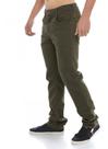 Calça jeans masculina verde militar