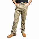 Calça Jeans Masculina Wrangler Western Cowboy Cut Original Caqui Lançamento Moda Country
