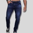 Calça jeans masculino 100% algodão