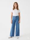 Calça Jeans Menina Wide Leg Infantil Juvenil