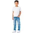 Calça Jeans Menino Mania Kids Modelagem Tradicional e Bolsos