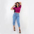 Calça Jeans Mom Feminina Super Estilosa Blogueira Tendência