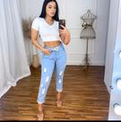 Calça jeans mom