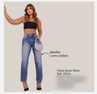 Calça Jeans Mom sem elastano Mokkai Calça Jeans Mom sem elastano Mokkai