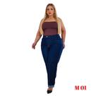 Calça Jeans Mon Feminina Cintura Alta Plus Size Premier Curve Calça Jeans Mon Feminina Cintura Alta Plus Size Premier Curve