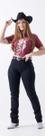 Calça Jeans Nelore Country Feminina Tradicional Plus