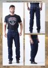 Calça Jeans Nelore Country Masculina Carpinteiro Costura Branca