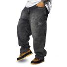Calça Jeans Pixain Grafite Estonado Baggy Hip Hop PIX-267 Cor:PretoTamanho:44