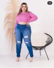 Calça Jeans Plus em Elastano