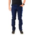 Calça Jeans Plus Size Masculina Tradicional com Elastano Marinho