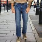 Calça Jeans Premium Masculina Chicago Strech Regular Line Corte Reto Original Lee Costura Reforçada R:1123L
