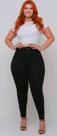 Calça Jeans Preta Feminina Skinny Plus Size