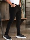 Calça Jeans Preta Masculina Moda 2025 Básica Casual