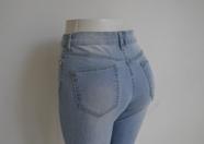 Calça Jeans Print Flare Lavagem Clara Tamanho 42