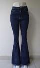Calça Jeans Print Flare Lavagem Escura Tamanho 42