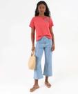 Calça Jeans Reta Feminina Bolsos Azul-68139 Calça Jeans Reta Feminina Bolsos Azul-68139