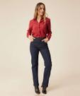Calça Jeans Reta Feminina Marisa-82219 Calça Jeans Reta Feminina Marisa-82219