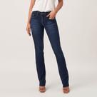 Calça Jeans Reta Judy Barra a Fio Azul Escuro