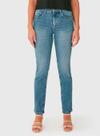 Calça Jeans Reta Malwee 1000131840 Feminina Cintura Média Stretch T. 38/46
