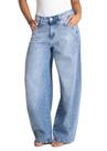 Calça Jeans Sawary Barrel Brilho - 283072 - Azul 44 Calça Jeans Sawary Barrel Brilho - 283072 - Azul 44