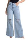 Calça Jeans Sawary Extra Wide Leg - 281544 - azul claro 38 Calça Jeans Sawary Extra Wide Leg - 281544 - azul claro 38