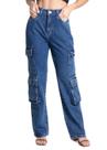 Calça Jeans Sawary Reta Petit - 281702 - Azul médio 42