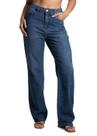 Calça Jeans Sawary Reta Petit - 282729 - Azul médio 46 Calça Jeans Sawary Reta Petit - 282729 - Azul médio 46