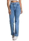 Calça Jeans Sawary Reta Petit - 283582 - Azul médio 44 Calça Jeans Sawary Reta Petit - 283582 - Azul médio 44