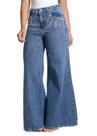 Calça Jeans Sawary Super Wide Leg - 282902 - azul médio 44