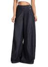 Calça Jeans Sawary Super Wide Leg - 283630 - Preto 38