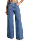 Calça Jeans Sawary Super Wide Leg Brilho - 283508 AZUL 42
