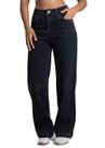 Calça Jeans Sawary Super Wide Leg Brilho - 283676 PRETO 36