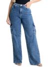 Calça Jeans Sawary Wide Leg - 280218 - Azul medio 44